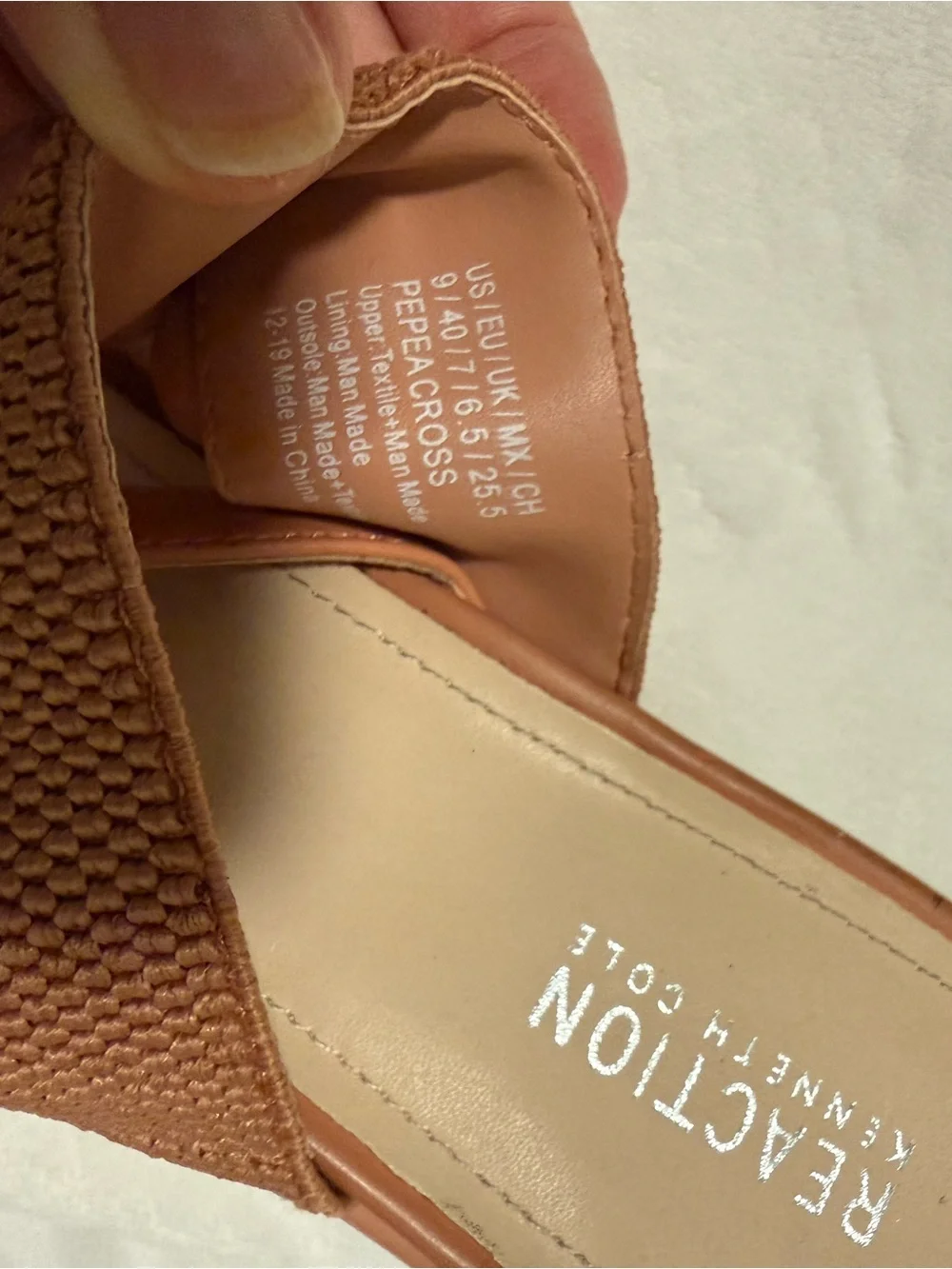 Kenneth Cole Reaction Women's Tan Brown Woven Strap Sandals